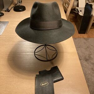 Borsalino s Q Anello Gazzella Wide Brim Hat black 7.5/61